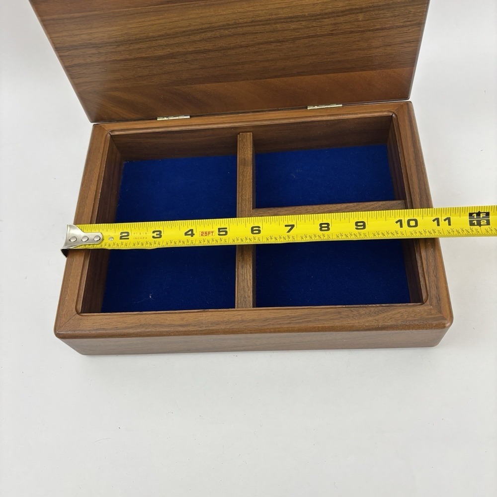 Potsdam College Walnut Wood Box Jewelry The State University Of New York - Picture 6 of 9
